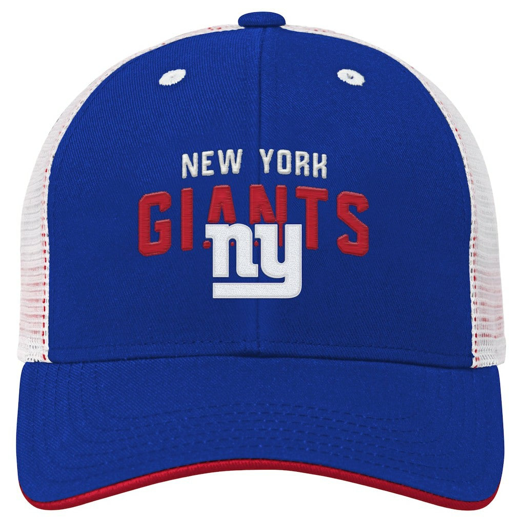 New York Giants Youth Core Lockup Trucker Adjustable Hat - Royal - NFL