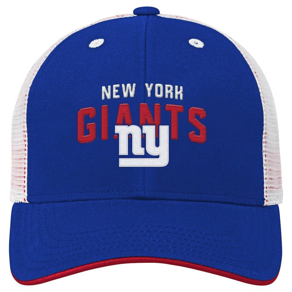 New York Giants Youth Core Lockup Trucker Adjustable Hat - Royal - NFL