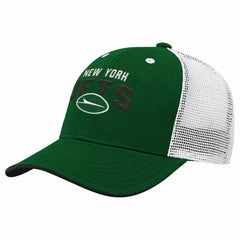 New York Jets Youth Core Lockup Trucker Adjustable Hat - Green - NFL