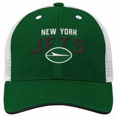 New York Jets Youth Core Lockup Trucker Adjustable Hat - Green - NFL