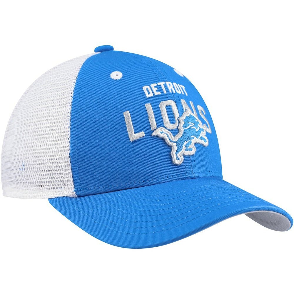 Detroit Lions Youth Core Lockup Trucker Adjustable Hat - Blue - NFL