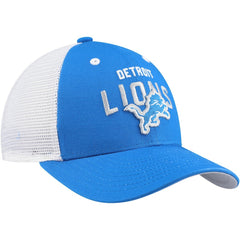 Detroit Lions Youth Core Lockup Trucker Adjustable Hat - Blue - NFL