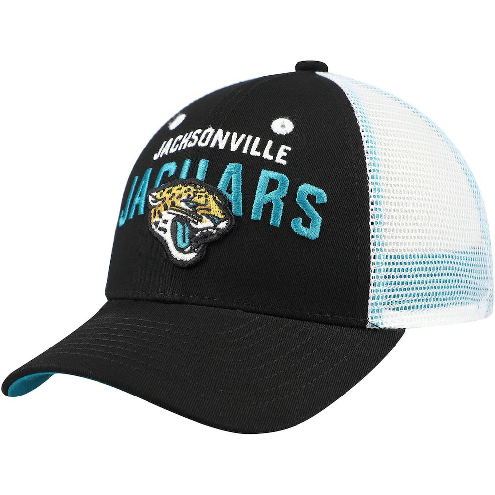 Jacksonville Jaguars Preschool Core Lockup Trucker Adjustable hat - Black - NFL