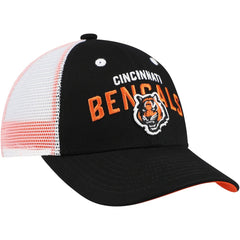 Cincinnati Bengals Preschool Core Lockup Trucker Adjustable hat - Black - NFL