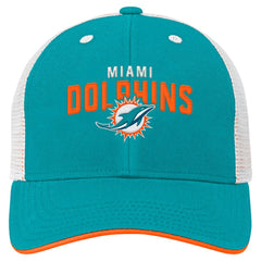 Miami Dolphins Preschool Core Lockup Trucker Adjustable hat - Aqua - NFL