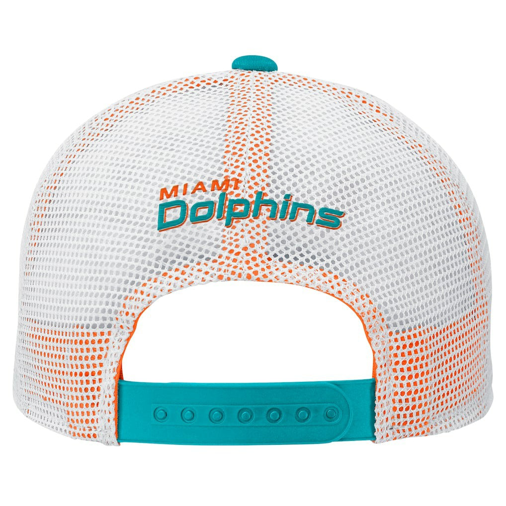 Miami Dolphins Preschool Core Lockup Trucker Adjustable hat - Aqua - NFL