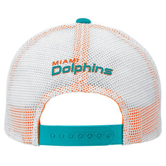 Miami Dolphins Preschool Core Lockup Trucker Adjustable hat - Aqua - NFL