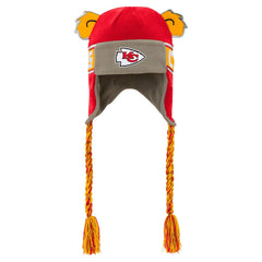 Kansas City Chiefs Youth Wordmark Ears Trooper Knit Hat - Red - NFL