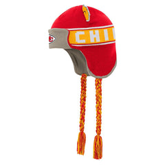 Kansas City Chiefs Youth Wordmark Ears Trooper Knit Hat - Red - NFL