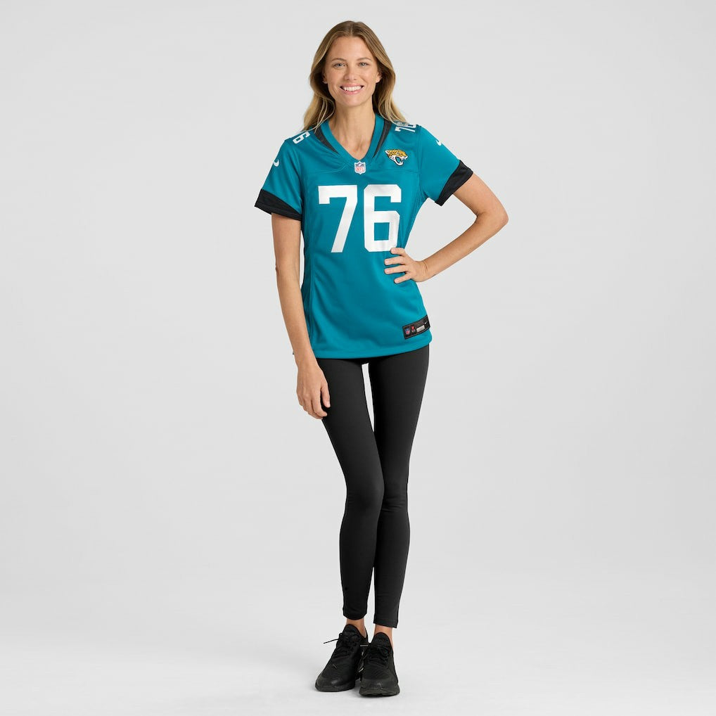 Ezra Cleveland Jacksonville Jaguars Women's Game Jersey - Teal - Nike