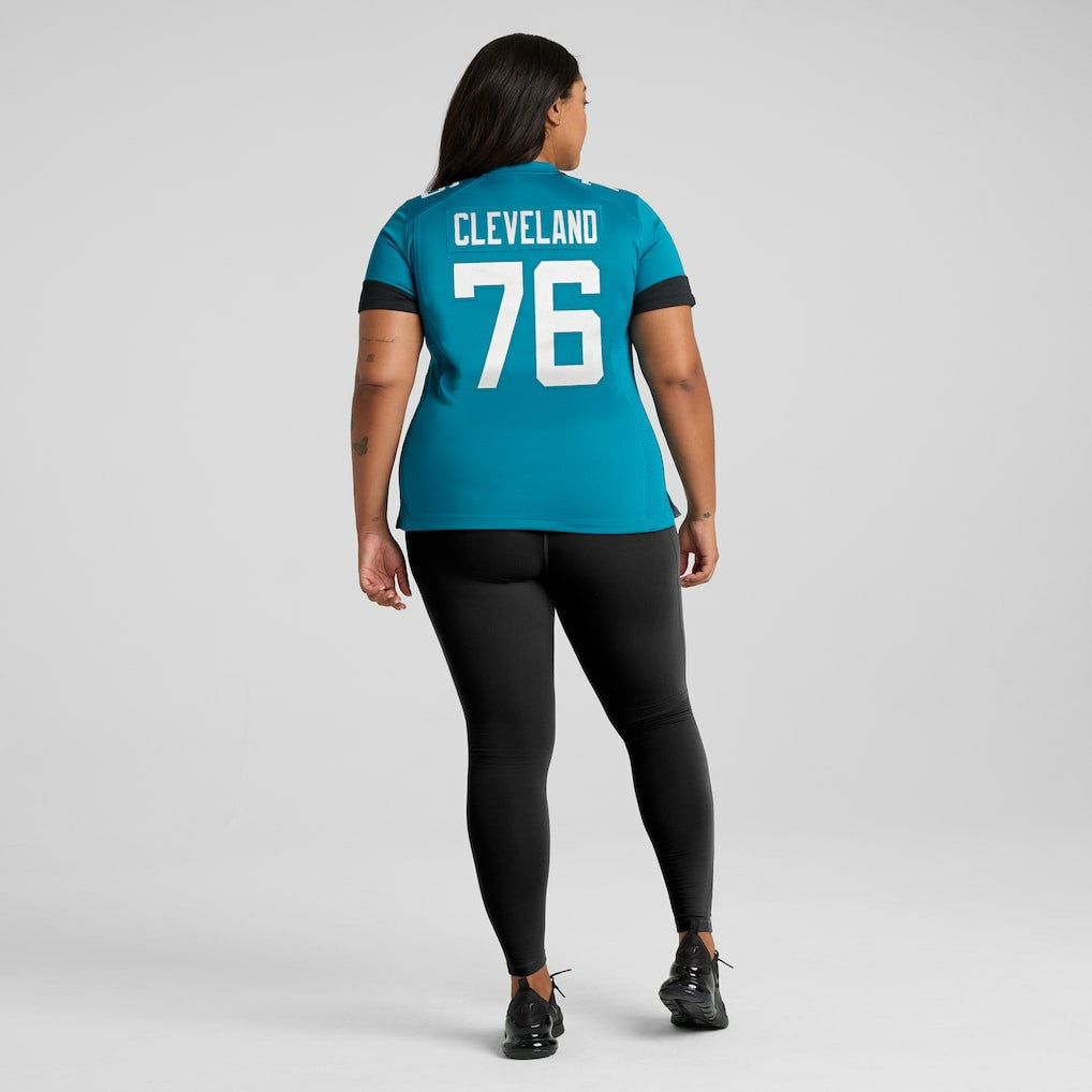 Ezra Cleveland Jacksonville Jaguars Women's Game Jersey - Teal - Nike