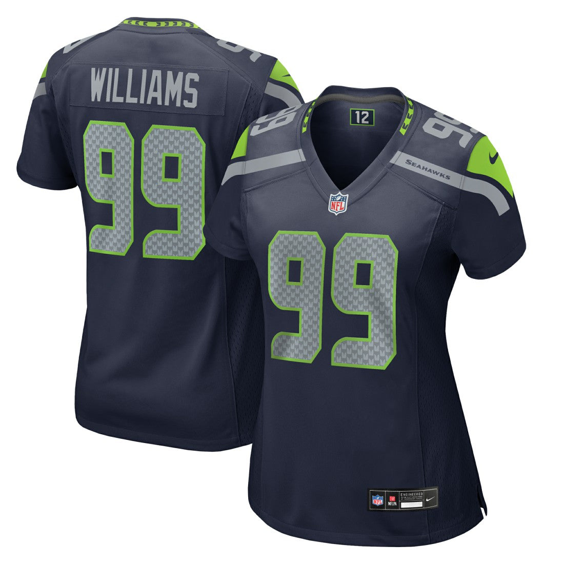 Leonard Williams Seattle Seahawks Women's Team Game Jersey - College College Navy - Nike