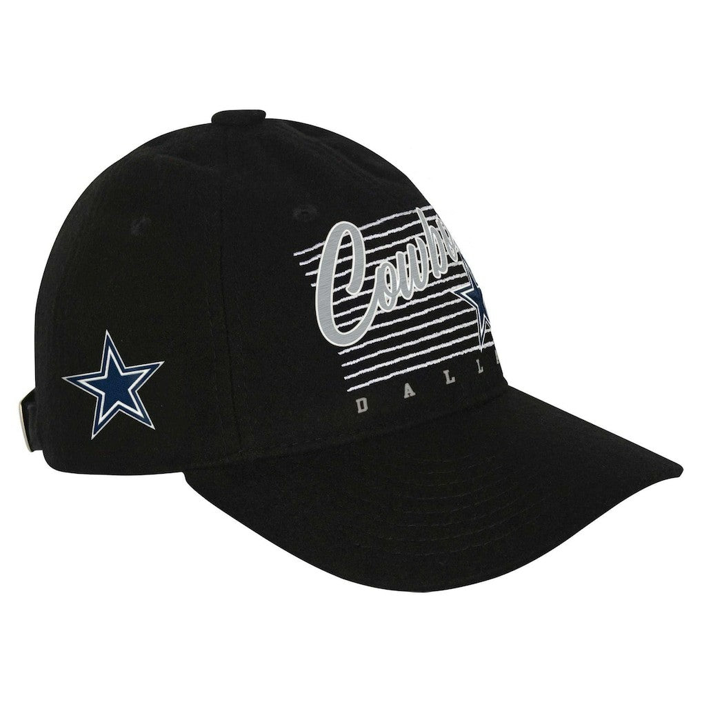 Dallas Cowboys Youth Retro Wooly Adjustable Hat - Black - NFL