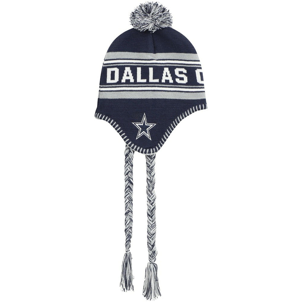 Dallas Cowboys Preschool Jacquard Tassel Knit Hat with Pom - Navy - NFL
