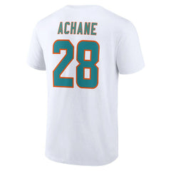 De’Von Achane Miami Dolphins Icon Player Name & Number T-Shirt - White - NFL
