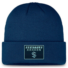 Seattle Kraken Fanatics Authentic Pro Cuffed Knit Hat - Deep Sea Blue | Fanatics discount