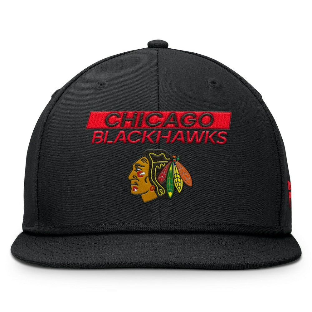 Chicago Blackhawks Fanatics Authentic Pro Prime Snapback Hat - Black | Fanatics Clearance