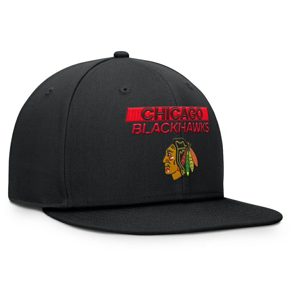 Chicago Blackhawks Fanatics Authentic Pro Prime Snapback Hat - Black | Fanatics Clearance