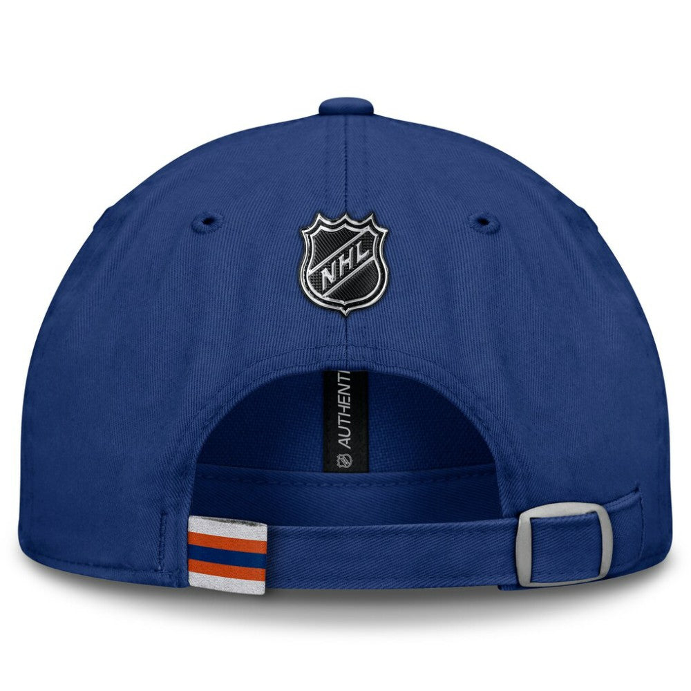Edmonton Oilers Fanatics Authentic Pro Prime Adjustable Hat - Royal | Fanatics Clearance