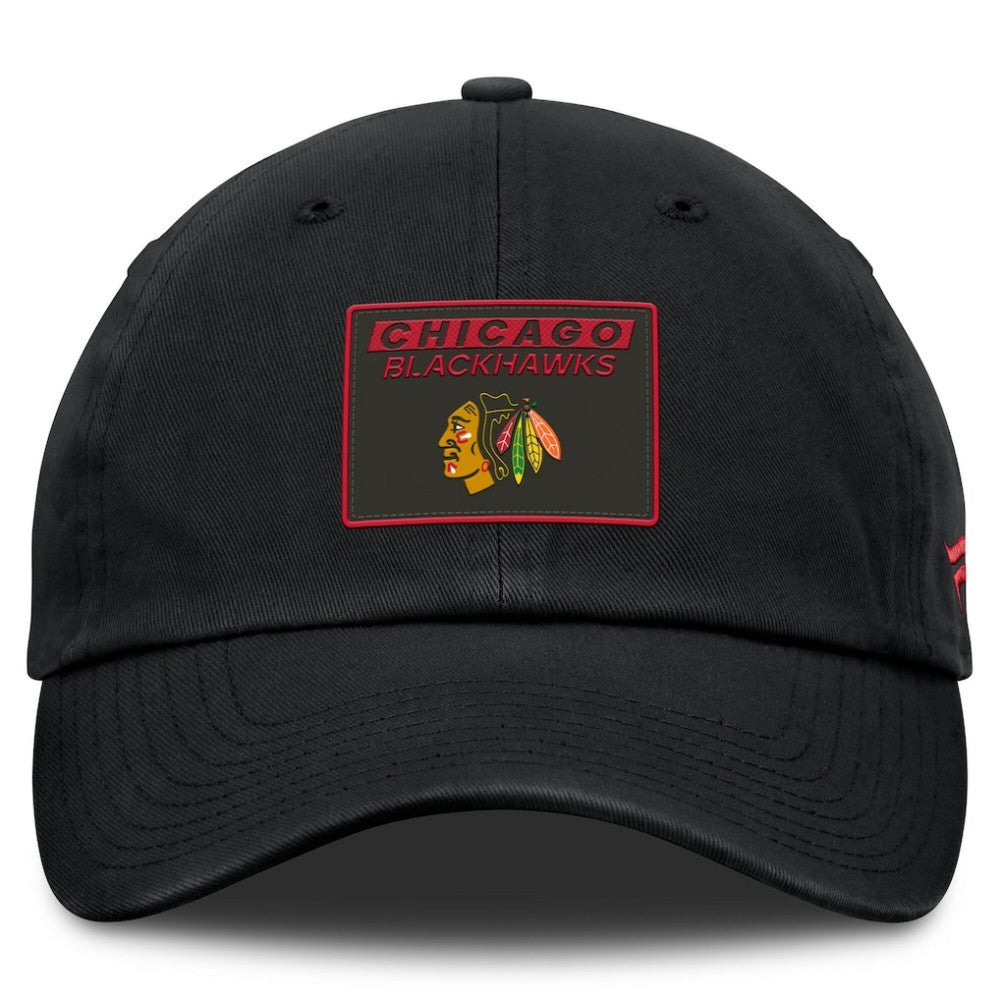 Chicago Blackhawks Fanatics Authentic Pro Prime Adjustable Hat - Black | Fanatics near me