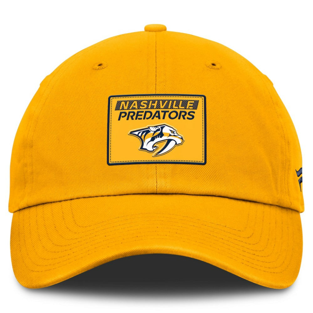 Nashville Predators Fanatics Authentic Pro Prime Adjustable Hat - Gold | Fanatics Clearance