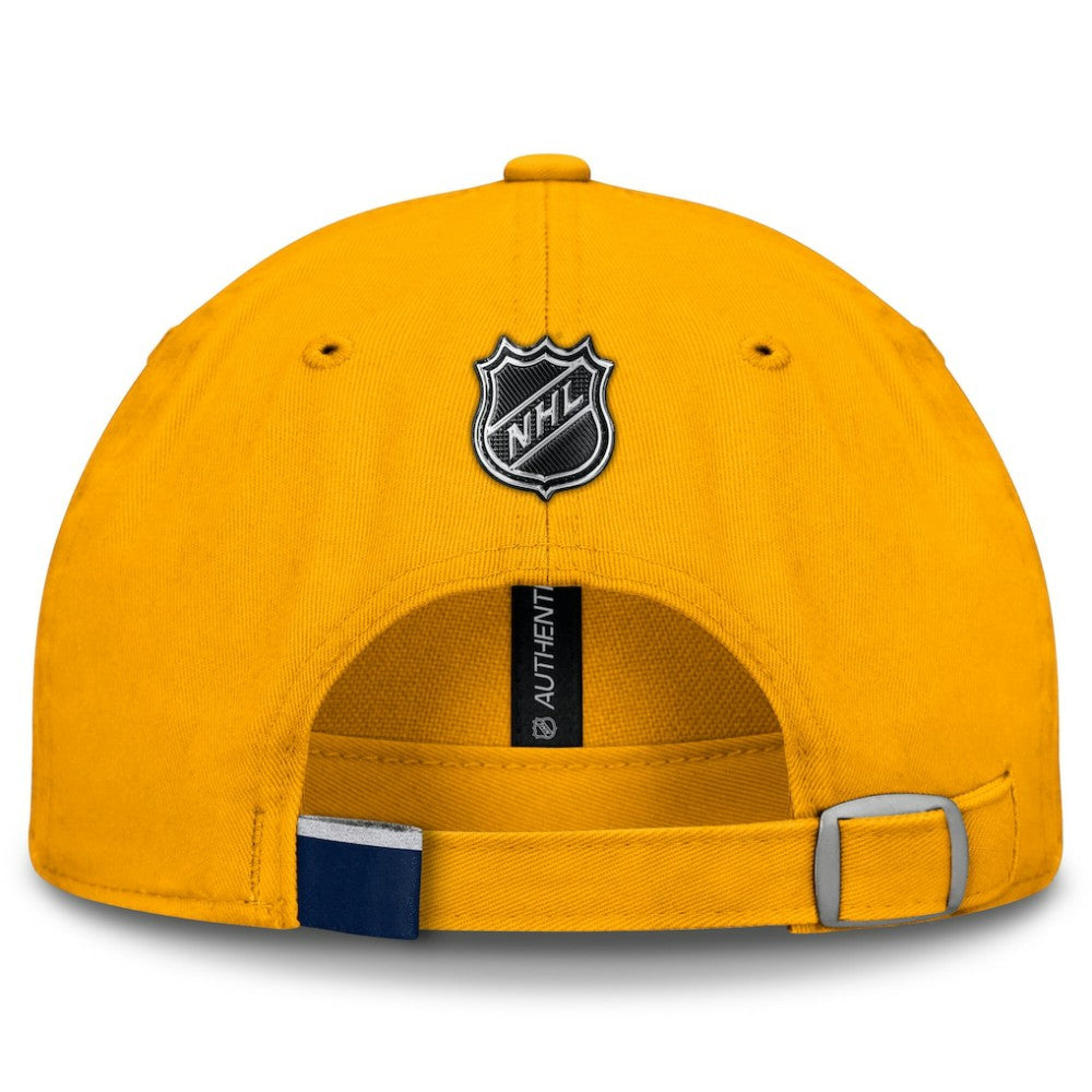 Nashville Predators Fanatics Authentic Pro Prime Adjustable Hat - Gold | Fanatics Clearance