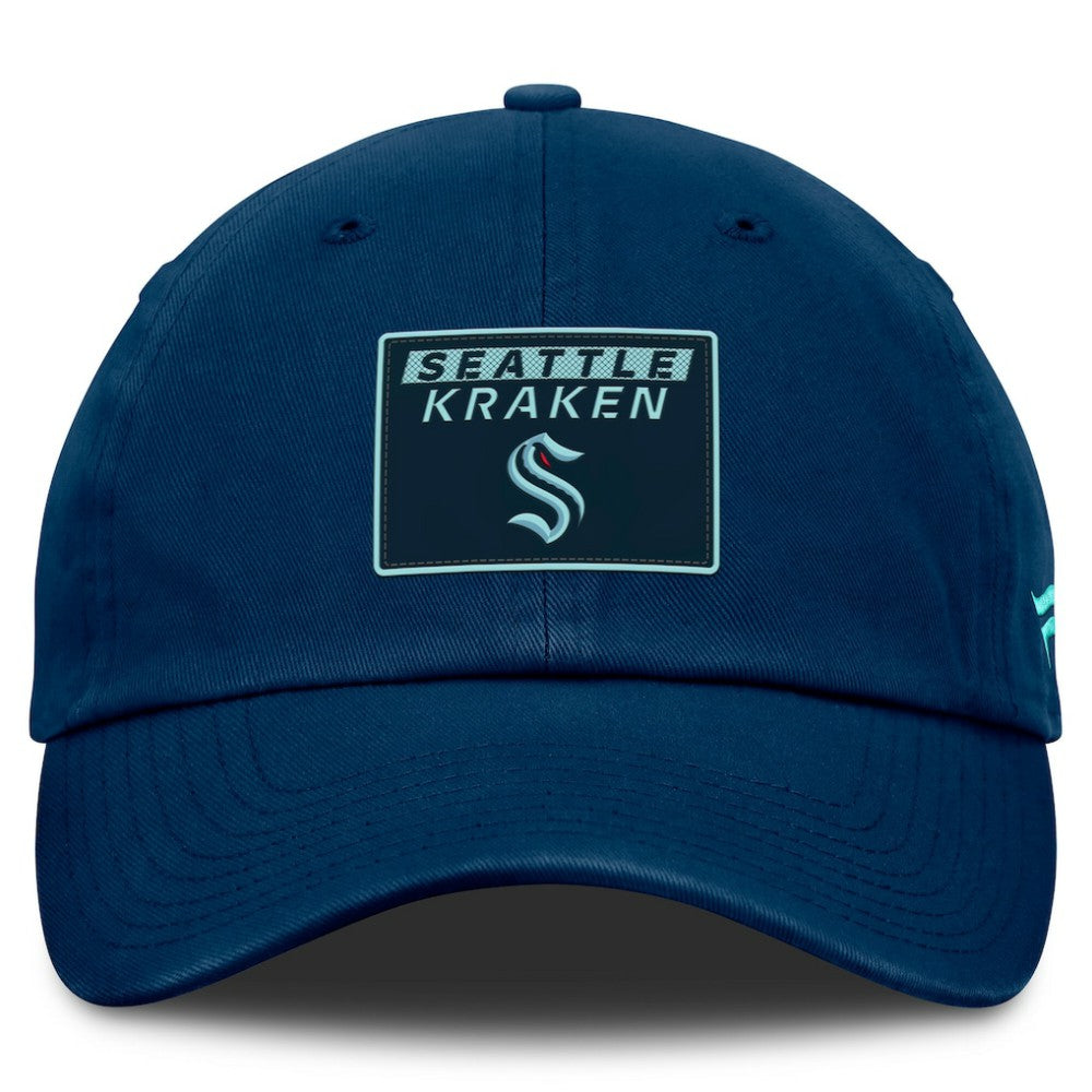 Seattle Kraken Fanatics Authentic Pro Prime Adjustable Hat - Deep Sea Blue | Fanatics Clearance