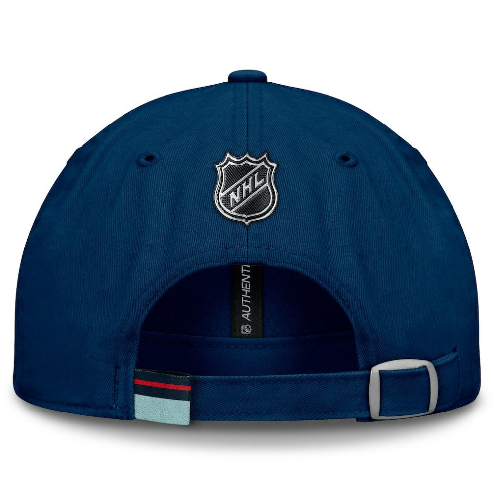 Seattle Kraken Fanatics Authentic Pro Prime Adjustable Hat - Deep Sea Blue | Fanatics Clearance