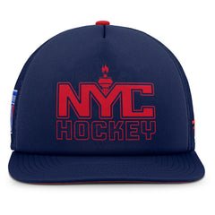 New York Rangers Fanatics Authentic Pro Hometown Rink Foam Trucker Snapback Hat - Navy/Red | Fanatics Clearance