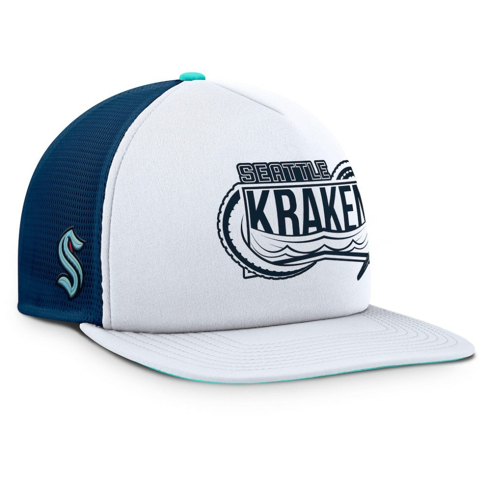 Seattle Kraken Fanatics Authentic Pro Hometown Rink Foam Trucker Snapback Hat - White/Deep Sea Blue | Fanatics near me