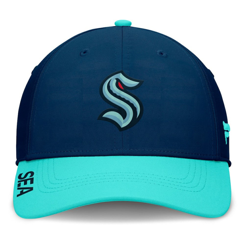 Seattle Kraken Fanatics Authentic Pro Rink Flex Hat - Deep Sea Blue/Light Blue | Fanatics on sale