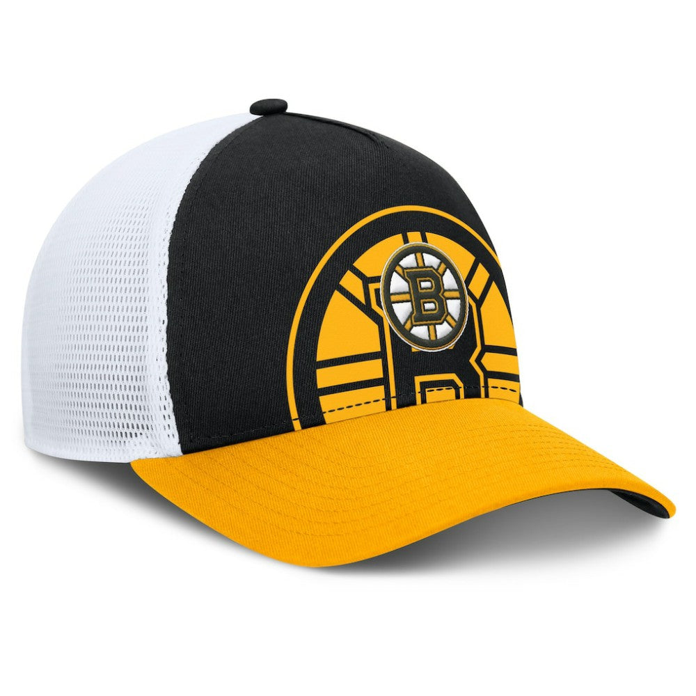 Boston Bruins Fanatics Authentic Pro A-Frame Rink Adjustable Hat - Black/Gold | Fanatics Clearance