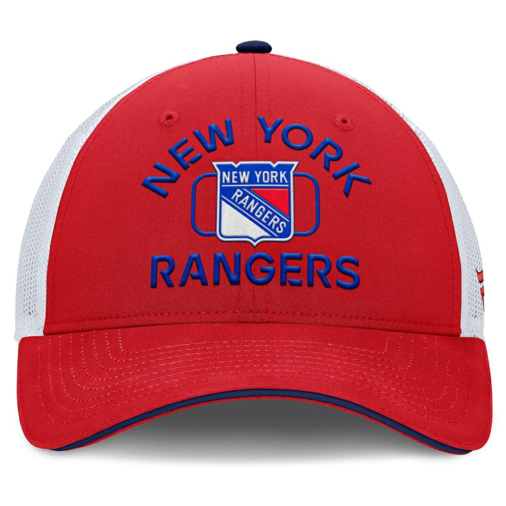 New York Rangers Fanatics Authentic Pro Rink Trucker Hat - Red/White | Fanatics discount