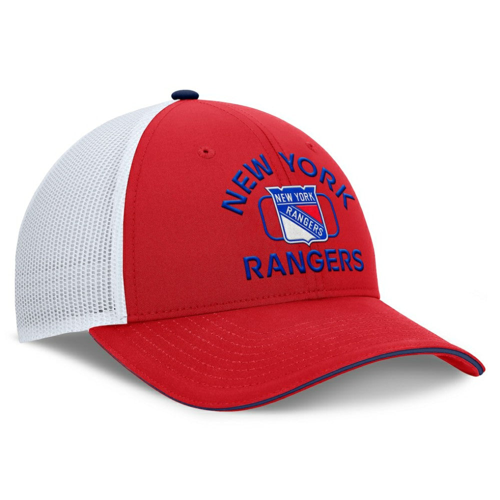 New York Rangers Fanatics Authentic Pro Rink Trucker Hat - Red/White | Fanatics discount