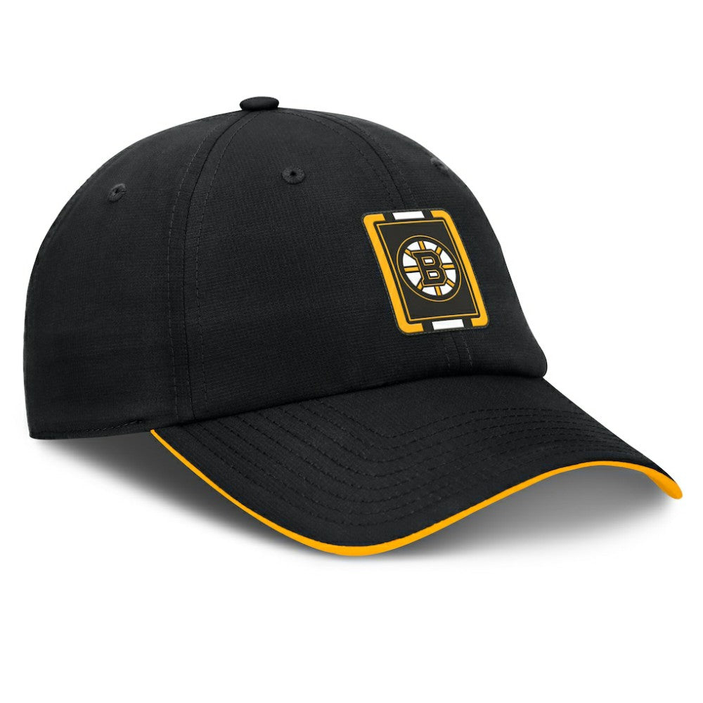 Boston Bruins Fanatics Authentic Pro Ripstop Adjustable Hat - Black/Gold | Fanatics Lifestyle