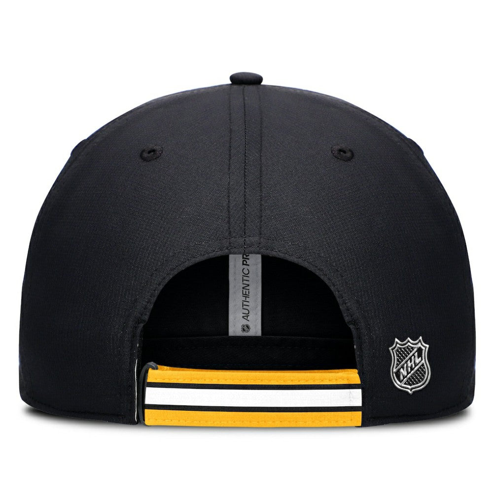 Boston Bruins Fanatics Authentic Pro Ripstop Adjustable Hat - Black/Gold | Fanatics Lifestyle