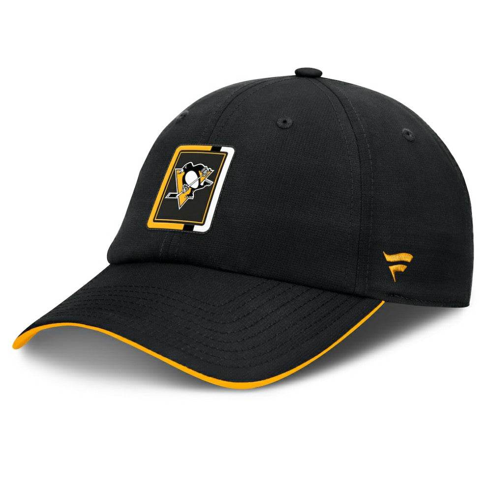 Pittsburgh Penguins Fanatics Authentic Pro Ripstop Adjustable Hat - Black/Gold | Fanatics discount