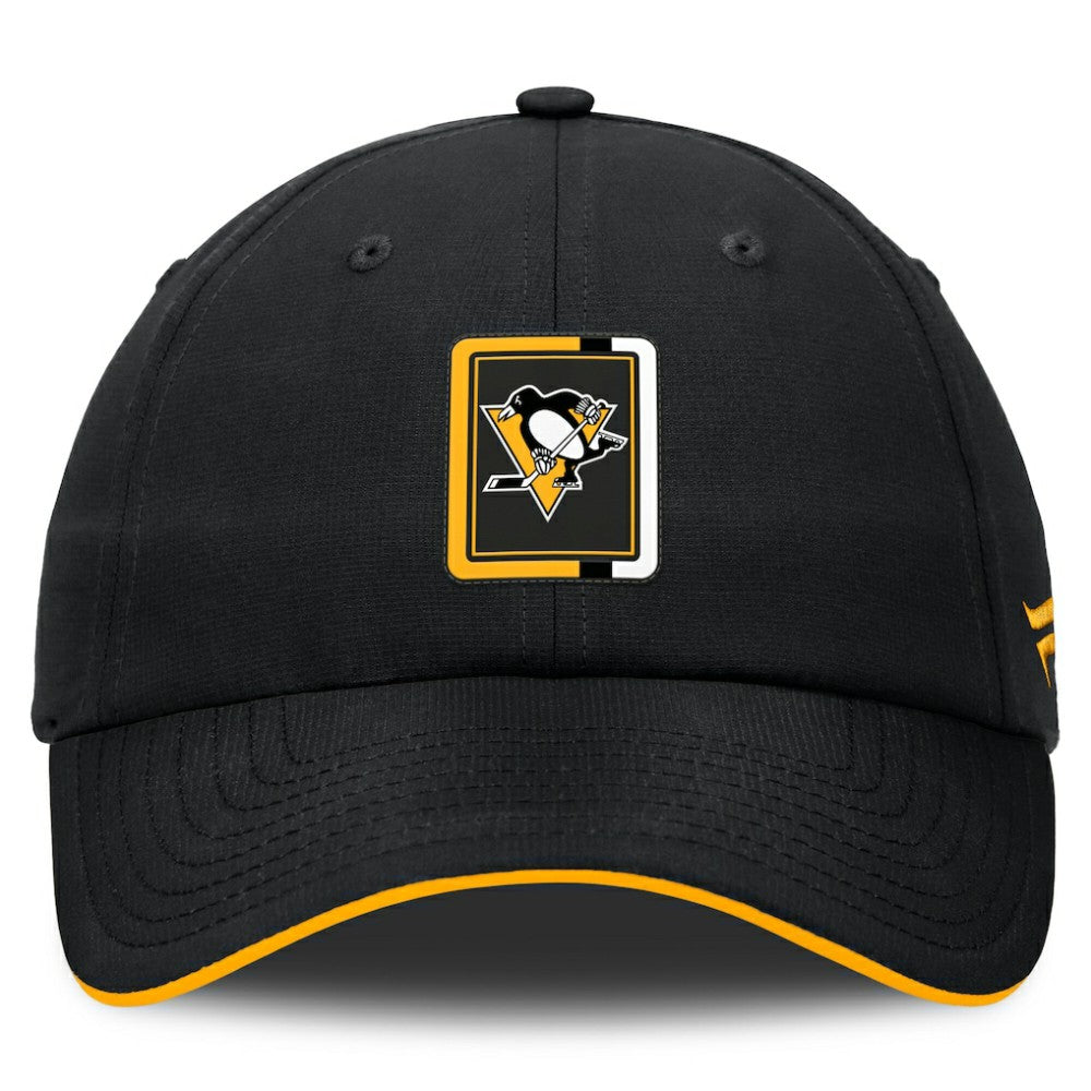 Pittsburgh Penguins Fanatics Authentic Pro Ripstop Adjustable Hat - Black/Gold | Fanatics discount