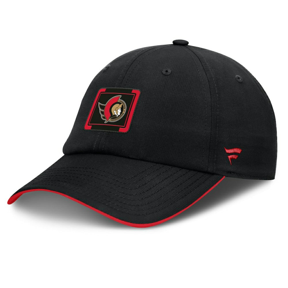 Ottawa Senators Fanatics Authentic Pro Ripstop Adjustable Hat - Black/Red | Fanatics Clearance
