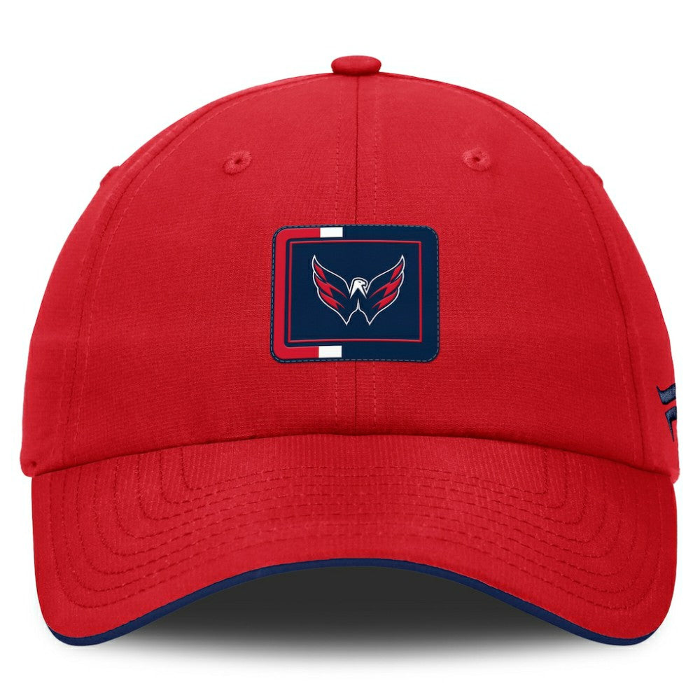 Washington Capitals Fanatics Authentic Pro Ripstop Adjustable Hat - Red/Navy | Fanatics Lifestyle