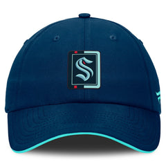 Seattle Kraken Fanatics Authentic Pro Ripstop Adjustable Hat - Deep Sea Blue/Light Blue | Fanatics online
