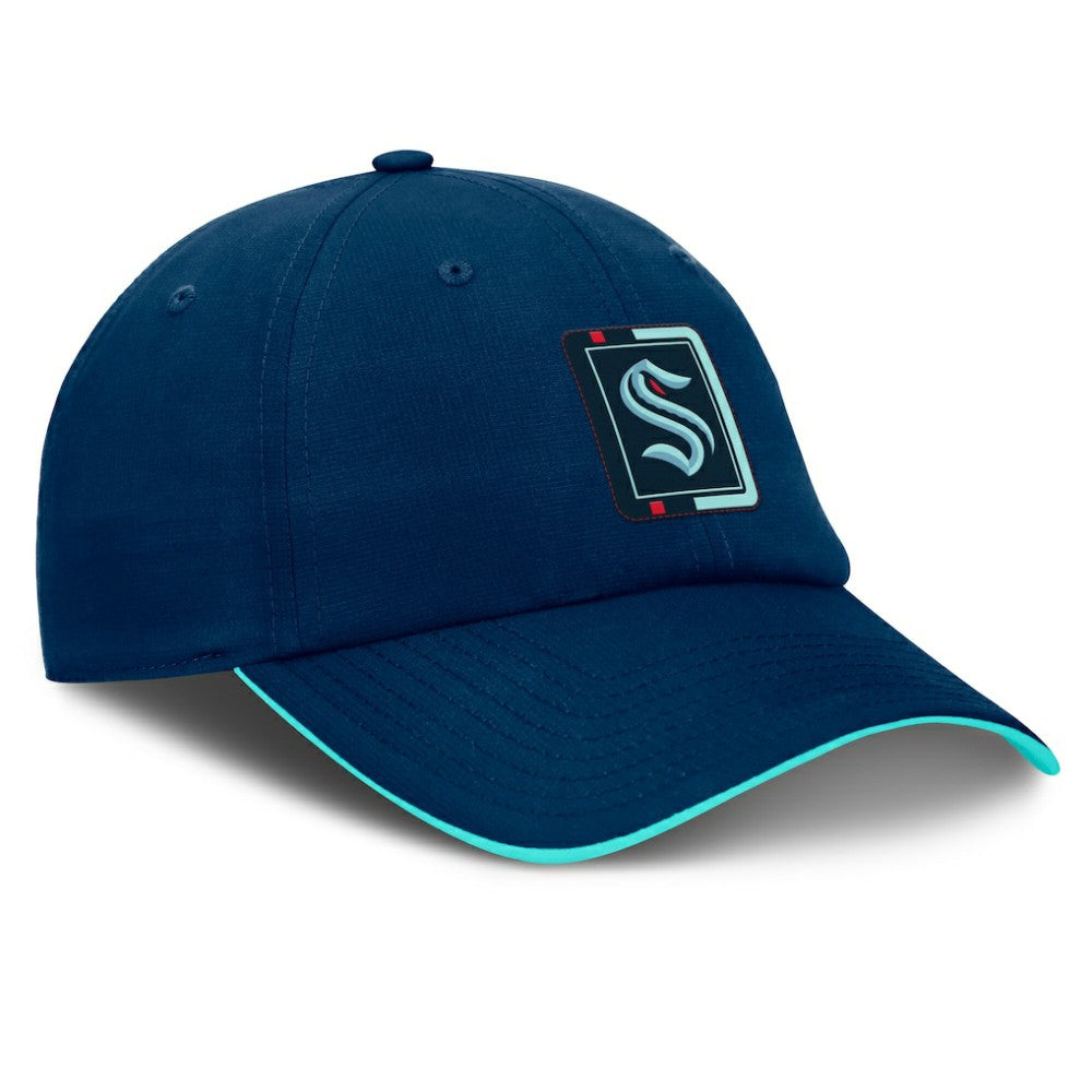 Seattle Kraken Fanatics Authentic Pro Ripstop Adjustable Hat - Deep Sea Blue/Light Blue | Fanatics online