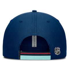 Seattle Kraken Fanatics Authentic Pro Ripstop Adjustable Hat - Deep Sea Blue/Light Blue | Fanatics online