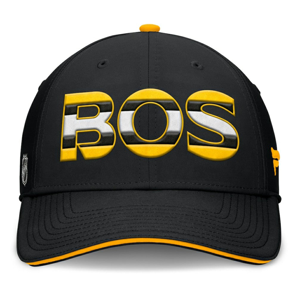 Boston Bruins Fanatics Authentic Pro Rink Team Code Flex Hat - Black/Gold | Fanatics sale