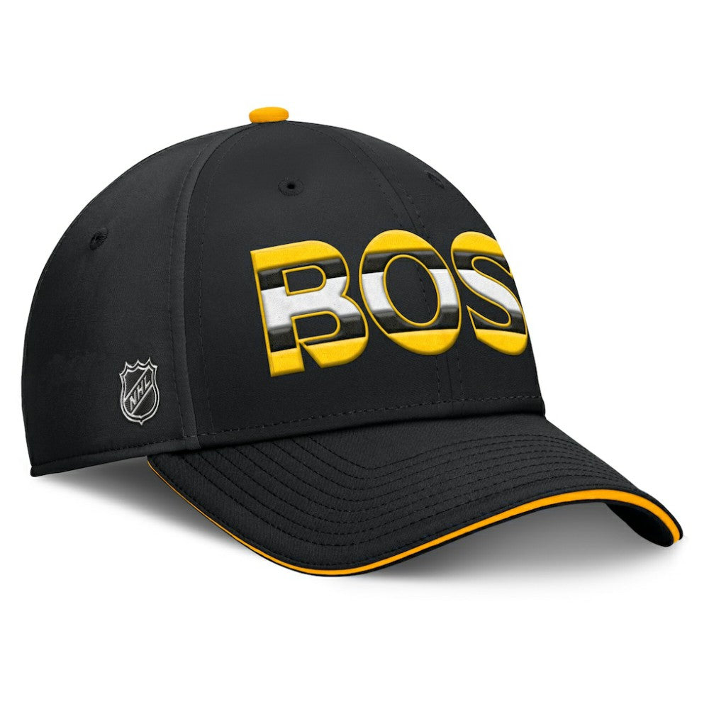 Boston Bruins Fanatics Authentic Pro Rink Team Code Flex Hat - Black/Gold | Fanatics sale