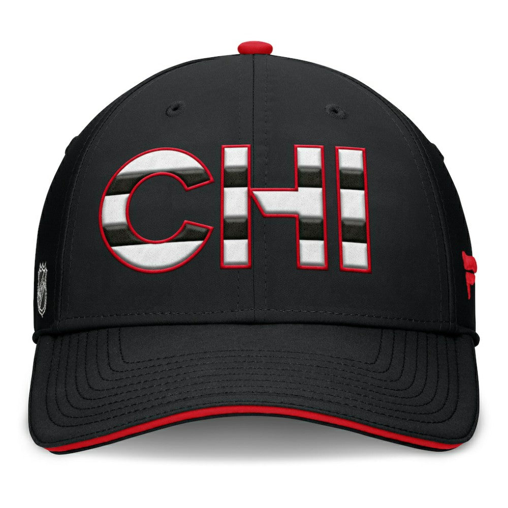 Chicago Blackhawks Fanatics Authentic Pro Rink Team Code Flex Hat - Black/Red | Fanatics on sale