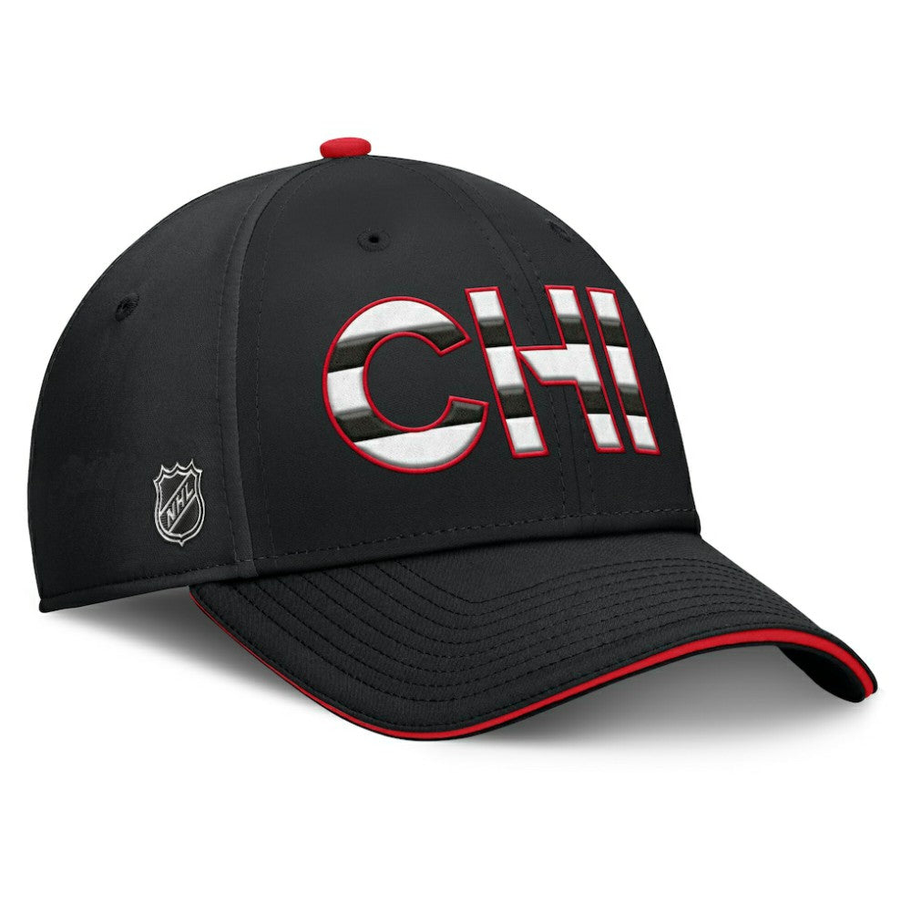Chicago Blackhawks Fanatics Authentic Pro Rink Team Code Flex Hat - Black/Red | Fanatics on sale