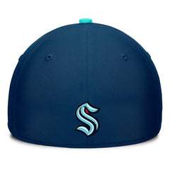Seattle Kraken Fanatics Authentic Pro Rink Team Code Flex Hat - Deep Sea Blue/Light Blue | Fanatics Lifestyle