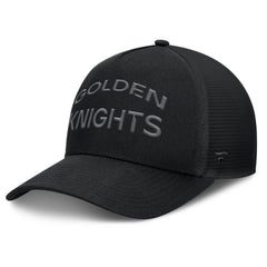 Vegas Golden Knights Fanatics Authentic Pro Road Stack Text A-Frame Adjustable Hat - Black | Fanatics near me