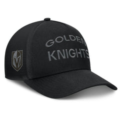 Vegas Golden Knights Fanatics Authentic Pro Road Stack Text A-Frame Adjustable Hat - Black | Fanatics near me